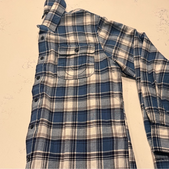 True religion brand jeans distressed flannel button down shirt - Picture 12 of 12